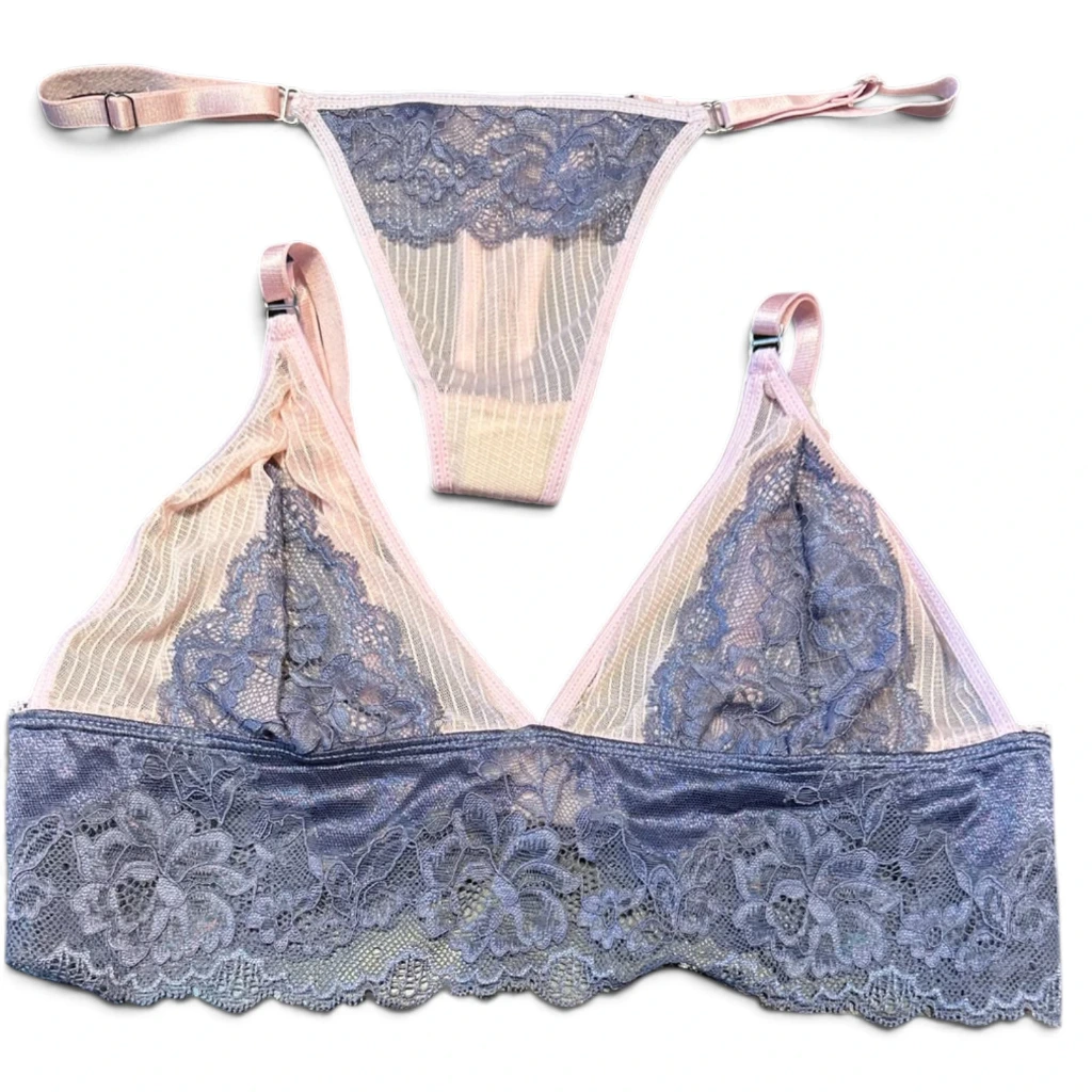 Conjunto Bralette AndreaTorres AT001 (85, Negro)