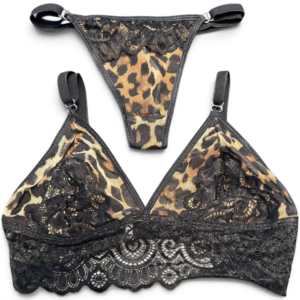 Conjunto Bralette Animal Print  A.Torres AT030