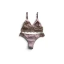 Conjunto Bralette Algodon c/Puntilla  A.Torres AT024