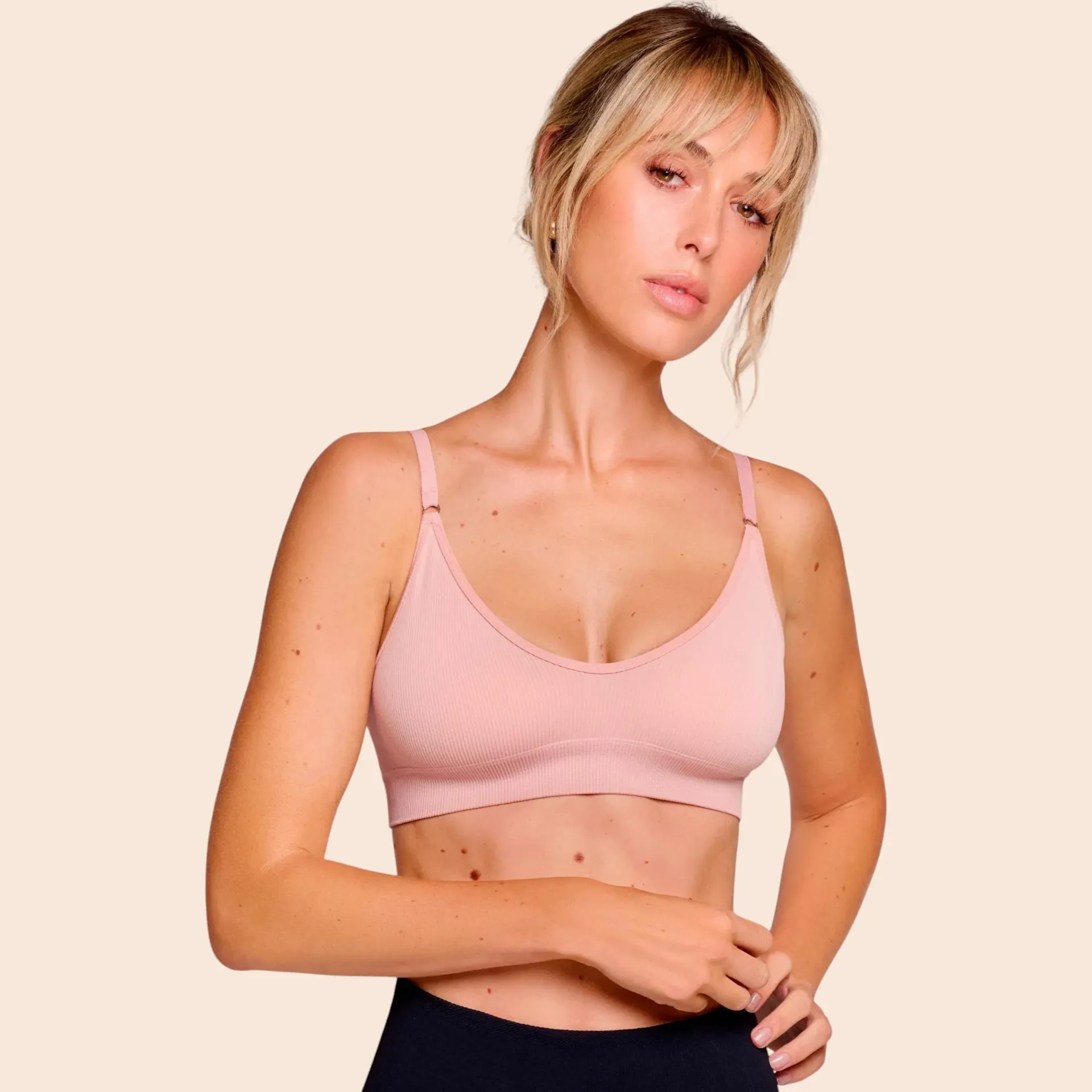 Top de Morley sin costura KAURY 8184 (S, Negro)