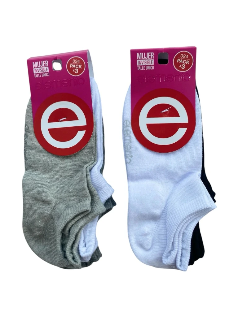 Soquete Mujer x3 Elemento EL024