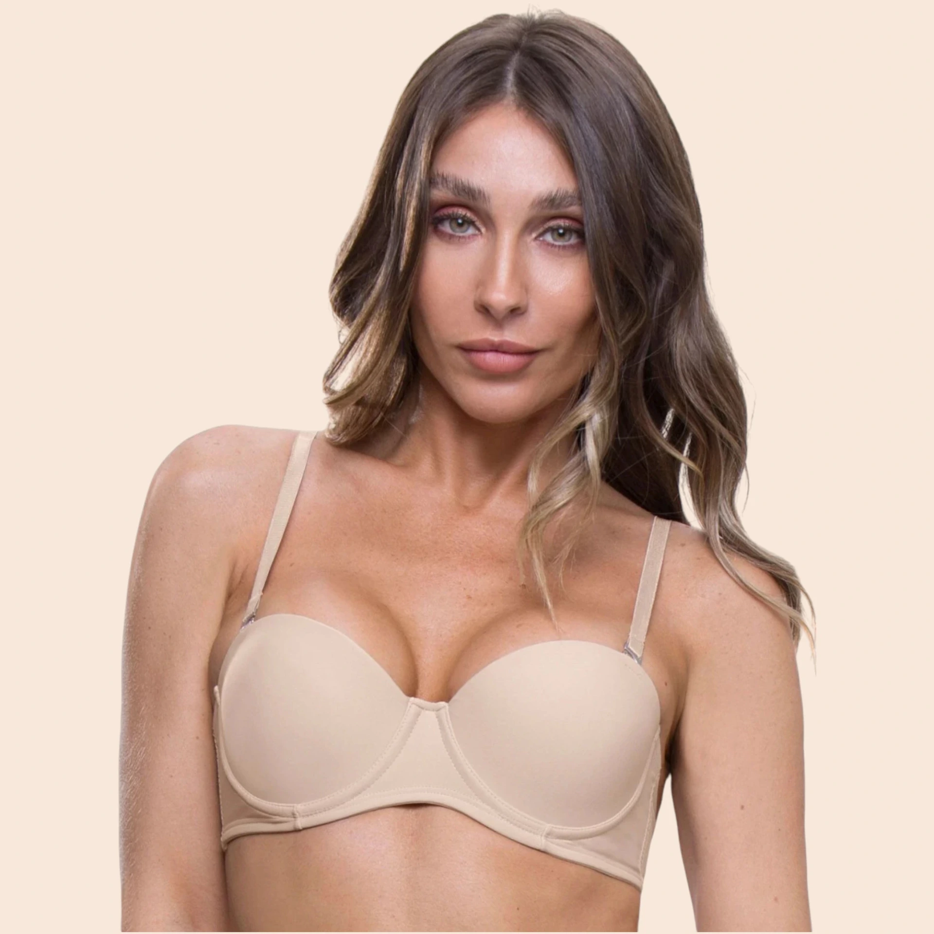 Corpiño Strapless 2da piel COCOT 5646 (85, Negro)