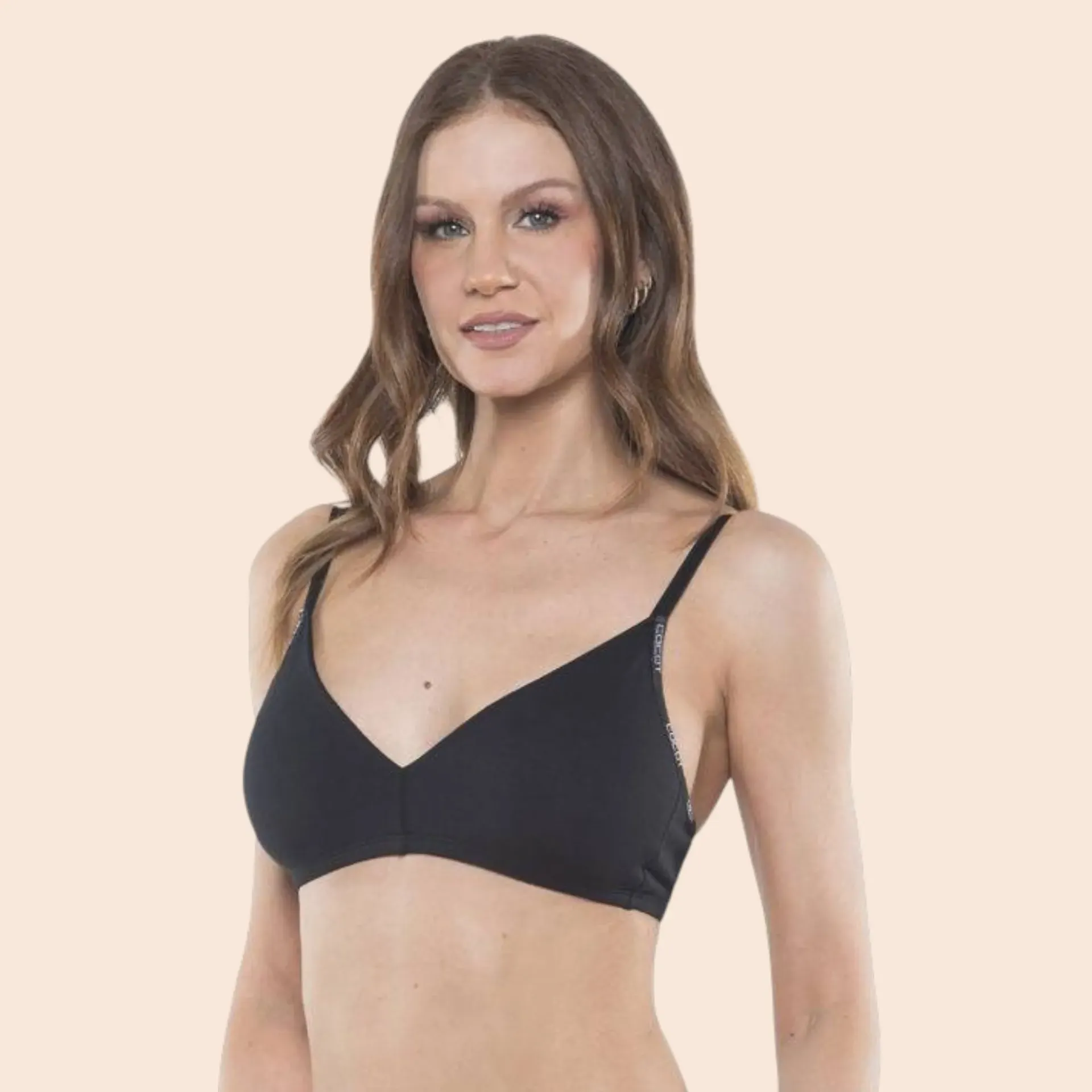 Corpiño c/Elastico COCOT 6355 (85, Negro)