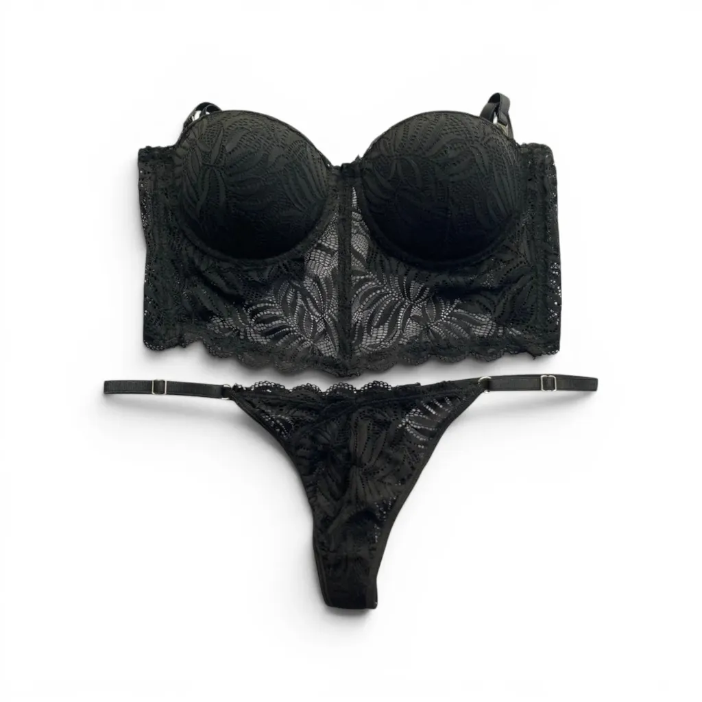 Conj. Corset c/Less Grecia 710 (85, Negro)